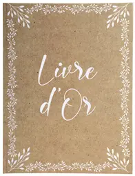 EXACOMPTA Livre d'or "Kraft, 220 x 270 mm, brun