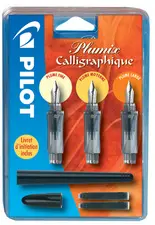 PILOT Stylo plume de calligraphie Plumix, kit de 3