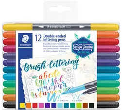 STAEDTLER Feutre calligraphie double pointe Design Journey