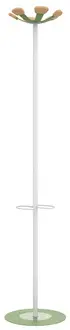 UNiLUX Portemanteau AURORA, hauteur: 1.680 mm, blanc/vert