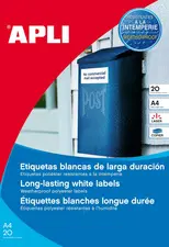 APLI Etiquette, résistant aux intempéries, 99,1 x 42,3 mm