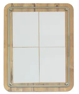 Securit Vitrine d'affichage GLASS STAR, 4 feuilles A4, chêne