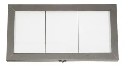 Securit Vitrine d'affichage LED COATED STEEL, 6 x A4