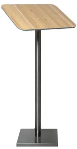 Securit Porte-menus, en bois et en acier inoxydable