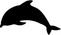 Securit Ardoise murale SILHOUETTE "Dauphin