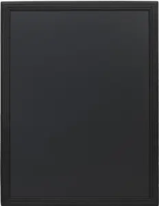 Securit Ardoise murale UNIVERSAL, avec cadre en bois, noir