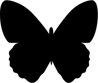 Securit Ardoise murale SILHOUETTE "Papillon