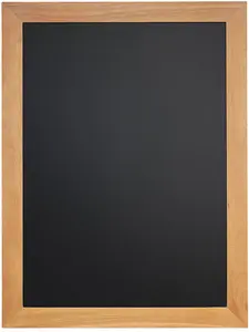 Securit Ardoise murale UNIVERSAL, avec cadre en bois, teck