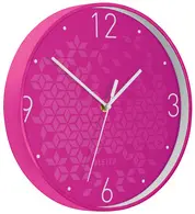 LEITZ Horloge murale WOW, mouvement à quartz, rose