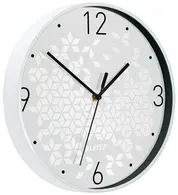 LEITZ Horloge murale WOW, mouvement à quartz, blanc