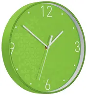 LEITZ Horloge murale WOW, mouvement à quartz, vert