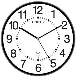 UNiLUX Horloge radio-pilotée "WAVE", noir