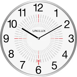 UNiLUX Horloge murale radio-pilotée "OUTDOOR", argent
