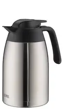THERMOS Pichet isotherme THV, 1,0 litre, acier / noir