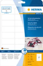 HERMA Etiquette de sécurité SPECIAL, diamètre: 40 mm, blanc