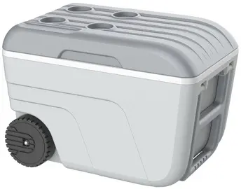 EDA Glacière NOMADE, 52 litres, mobile, gris clair / gris