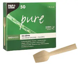 PAPSTAR Cuillère à glace "pure", longueur: 92 mm, par 50