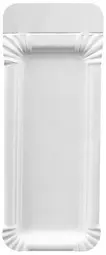 PAPSTAR Assiette carton pour saucisse "pure", blanc