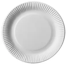 PAPSTAR Assiette en carton "pure" diamètre: 230 mm, blanc