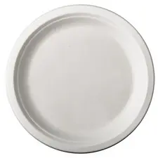 PAPSTAR Assiette en canne à sucre "pure", rond, 230 mm