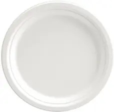 NATURE Star Assiette en canne à sucre, rond, 260 mm, blanc
