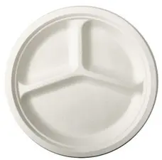 PAPSTAR Assiette an canne à sucre "pure", rond, 260 mm