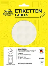 AVERY Zweckform Étiquette de fermeture, 38 mm, transparent
