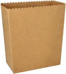 PAPSTAR Boîte à pop-corn en carton "pure" carré, 2.400 ml