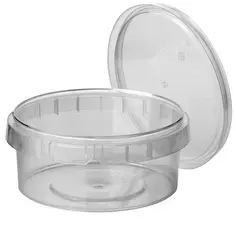 STARPAK Barquette d'emballage, rond, 770 ml, transparent