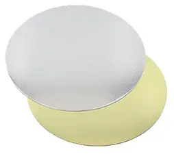STARPAK Plat à gâteau rond, diamètre: 300 mm, or/argent