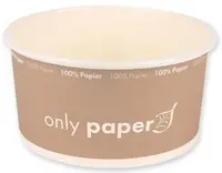 NATURE Star Bol à salade Only Paper, rond, 1,0 litre, marron