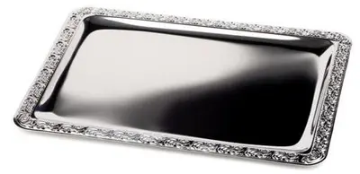 APS Plateau "MIEUX SERVI", (L)350 x (P)240 mm, argent