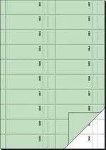 sigel Bloc de bons "Carnet de bons", A4, 1000 coupons, vert