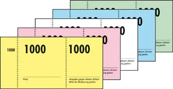 sigel Bloc de tickets numérotés 1-1000, 105 x 50 mm