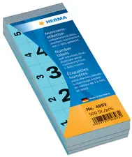 HERMA étiquettes numéros, autocollant, 28 x 56 mm, rouge