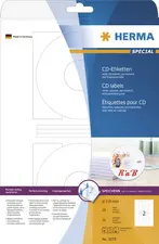 HERMA Etiquette SPECIAL pour CD/DVD, diamètre: 116 mm, blanc