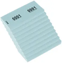 kangaro Bloc numéroté 1-1000, 105 x 42 mm, bleu