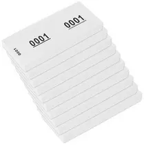kangaro Bloc numéroté 1-1000, 105 x 42 mm, blanc