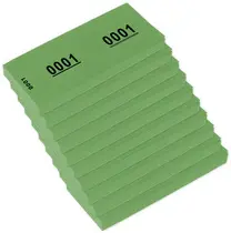 kangaro Bloc numéroté 1-1000, 105 x 42 mm, vert
