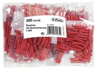 herlitz Billets gagnants, numérotés de 501-1000, rouge