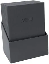 sigel Chemise pour menu "MENU", A4, boîte de 10, anthracite
