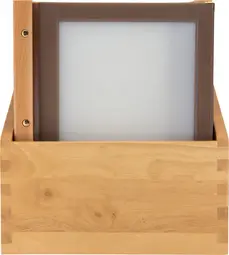 Securit Protège-menus WOOD, A4, dans une boîte de 20, marron