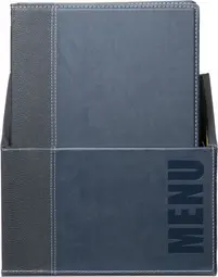 Securit Protège-menus TRENDY, A4, boîte de 20, bleu