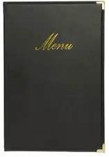 Securit Protège-menus CLASSIC, A5, noir