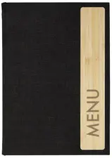 sigel Chemise pour menu avec imprimé, A5, gris foncé