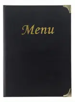 Securit Protège-menus BASIC, A5, noir