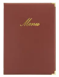 Securit Protège-menus CLASSIC, A4, bordeaux