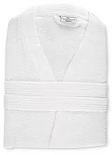 HYGOSTAR Peignoir de bain Kimono, taille S, en coton, blanc