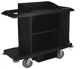 Rubbermaid Chariot d'étage, grande capacité, noir