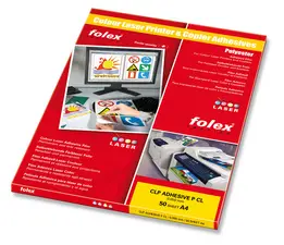 FOLEX Film laser couleur, A4, autocollant, transparent